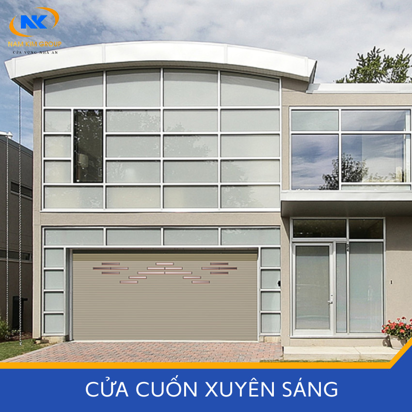 Cửa cuốn xuyên sáng nan nhôm